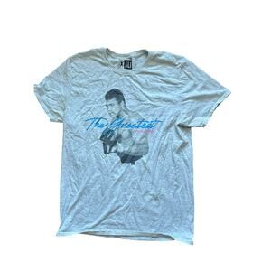 Muhammad Ali “The Greatest Of All Time” Men’s Graphic T-Shirt Gray Size L